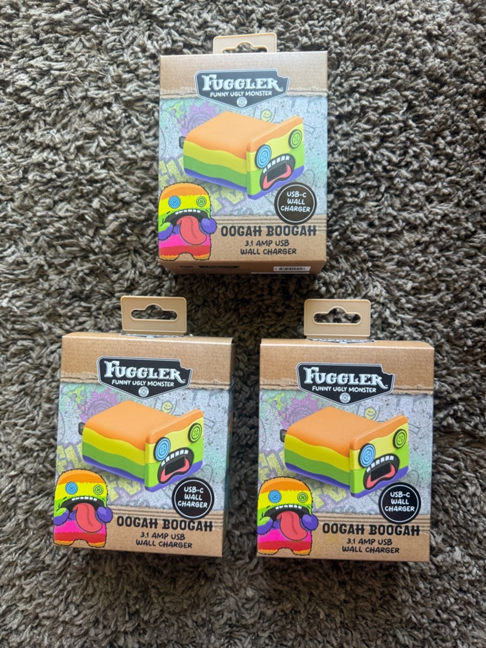 Fuggler Oogah Boogah USB-C Wall Charger - Multicolor